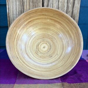 Natural Bamboo Decorative Bowl
